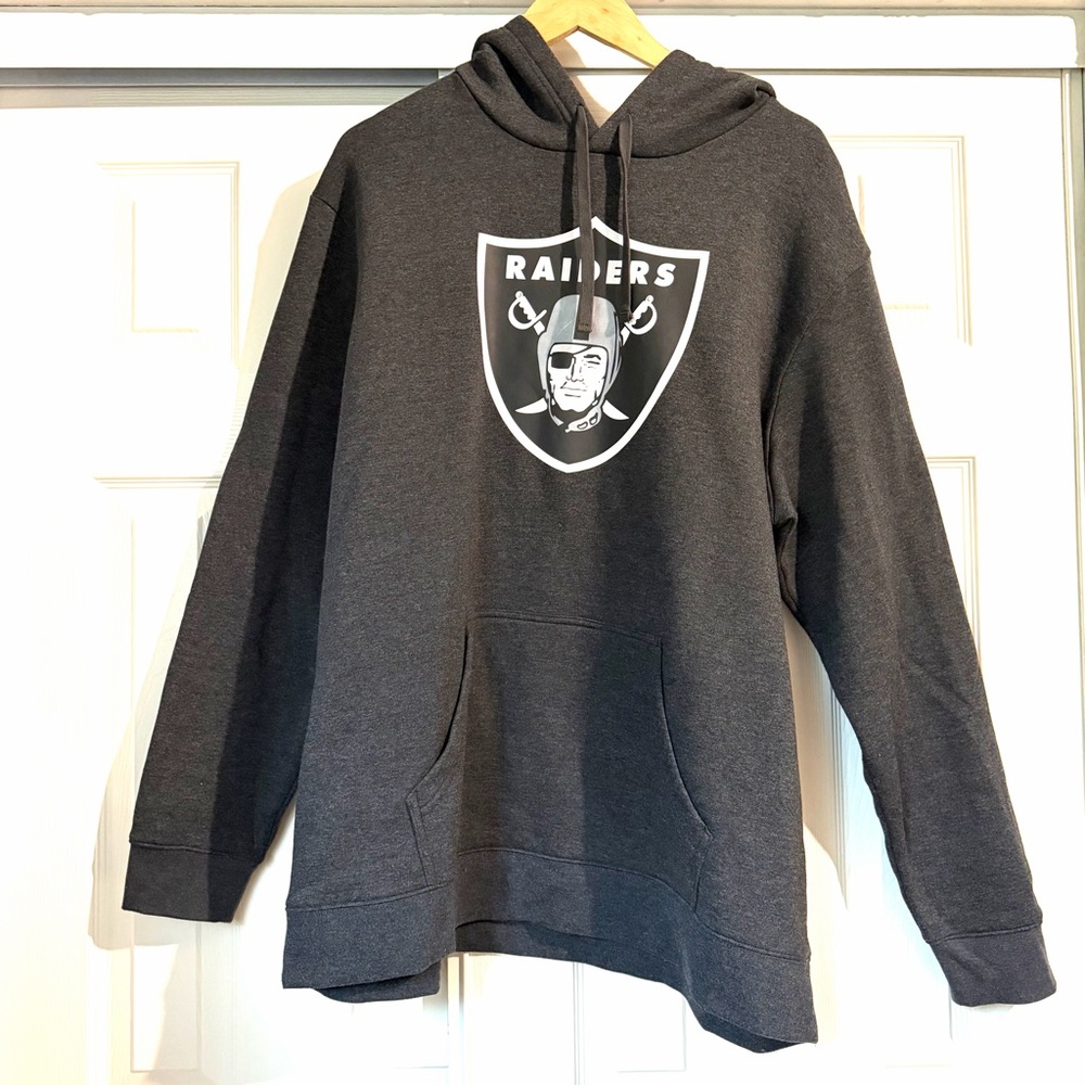 Fanatics Charcoal Raiders Hoodie Size 2XL/2TG/2ER Men’s